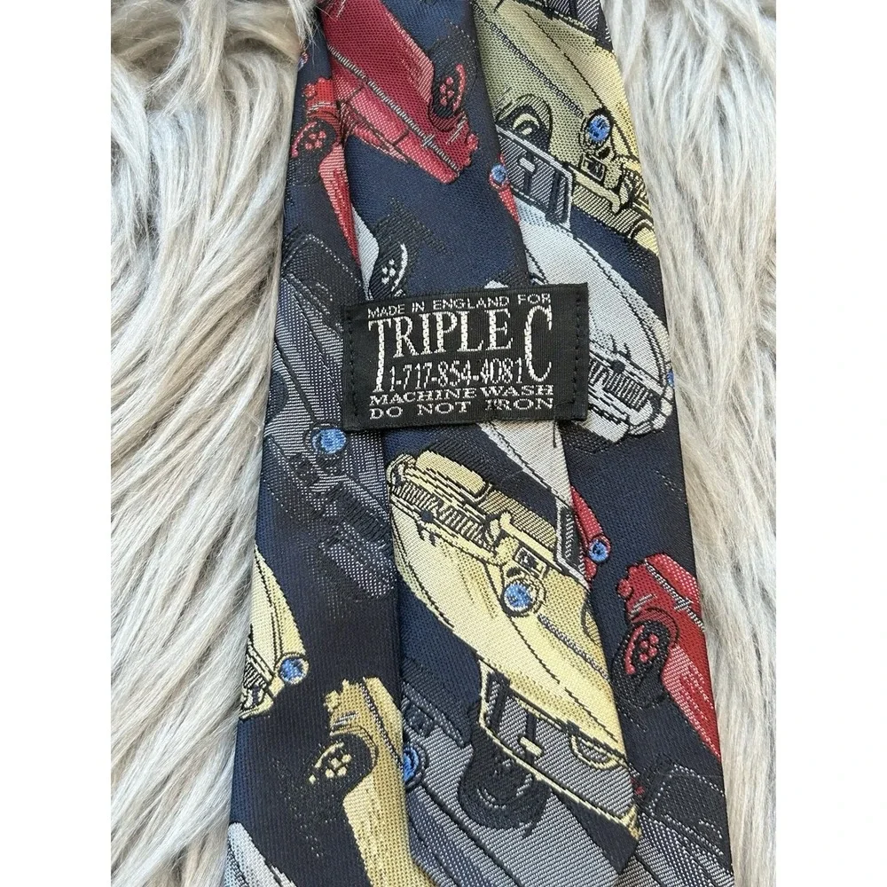 Classic Car‎ Themed Men's Tie
